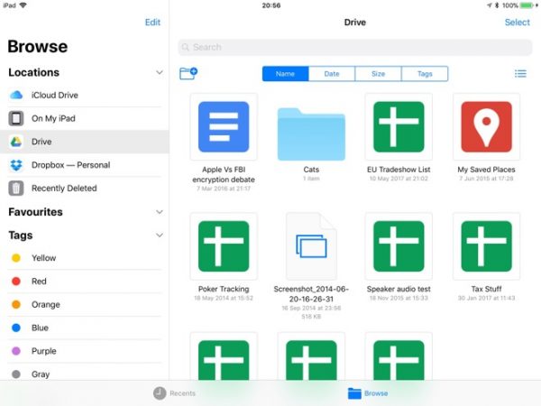 Google Drive получил поддержку приложения Files