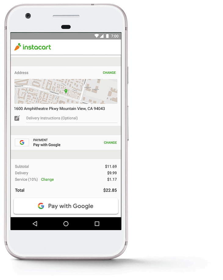 Google запустила платёжный сервис Pay with Google