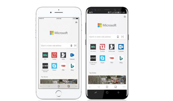 Microsoft открыла бета-тестирование Edge для iOS и Android