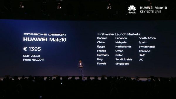 Huawei представила серию смартфонов Mate 10