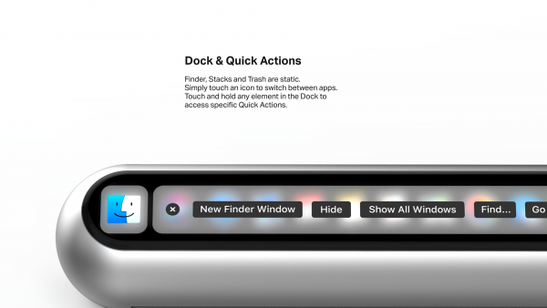 Появился концепт iMac с отдельной Dock-панелью