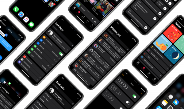 Дизайнер представил концепт темной темы iOS 11 для iPhone X