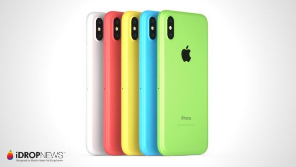 Концепт iPhone Xc — доступная версия iPhone X в ярких цветах