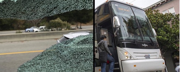Неизвестные напали на автобус с работниками Apple