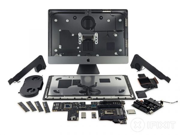 iFixit: большинство ключевых компонентов iMac Pro требуют полной разборки для замены