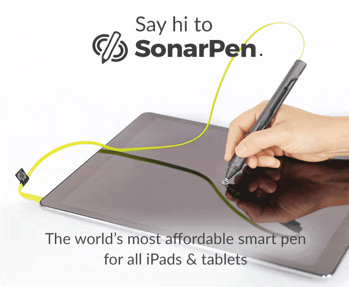 Стилус для iPad SonarPen: элегантно, функционально, и всего за 