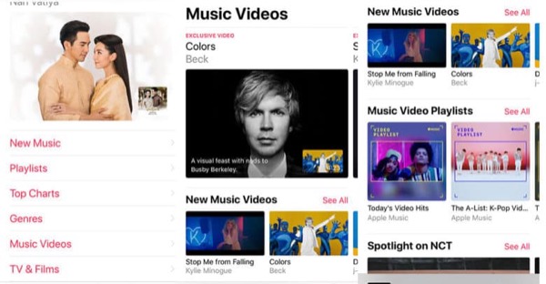 В Apple Music для Android появился раздел с клипами