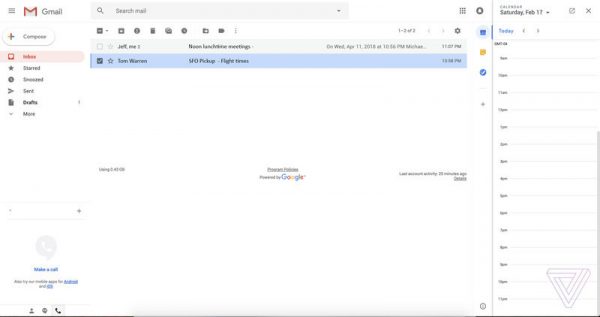 Google представила новый дизайн Gmail
