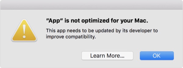 Apple вновь напоминает всем об окончании поддержки 32-битных приложений в macOS