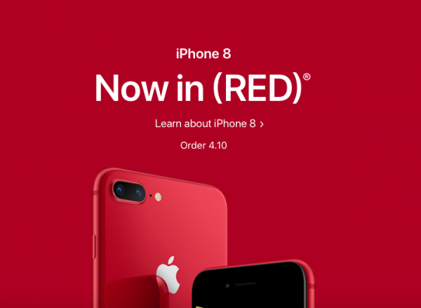 Apple начинает продажи iPhone 8 (PRODUCT) RED