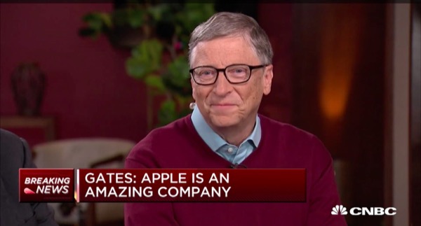 Билл Гейтс: Apple потрясающая компания