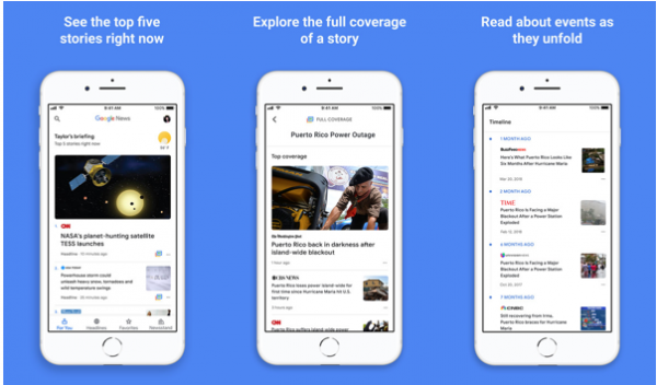 Усиленное искусственным интеллектом приложение Google News стало доступно для iPhone и iPad
