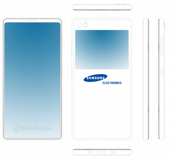Samsung запатентовала смартфон с двумя экранами