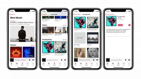 В Apple Music появился раздел «Предстоящие релизы»