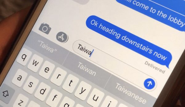 iOS-устройства выключаются при вводе слова «Taiwan»