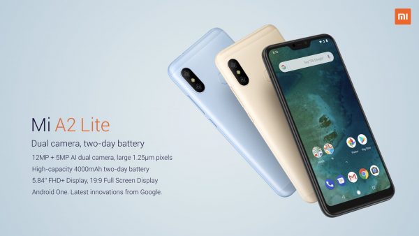 Xiaomi представила смартфоны Mi A2 и Mi A2 Lite