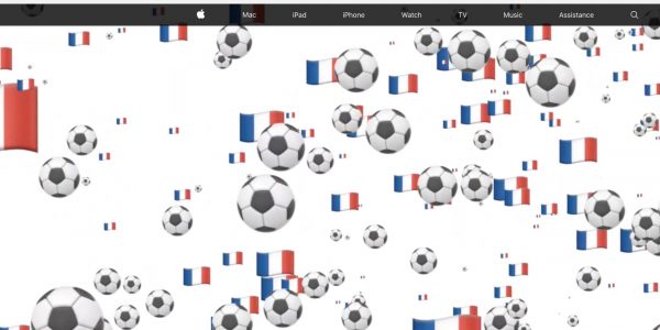 Apple обновила свой сайт в честь финала чемпионата мира по футболу