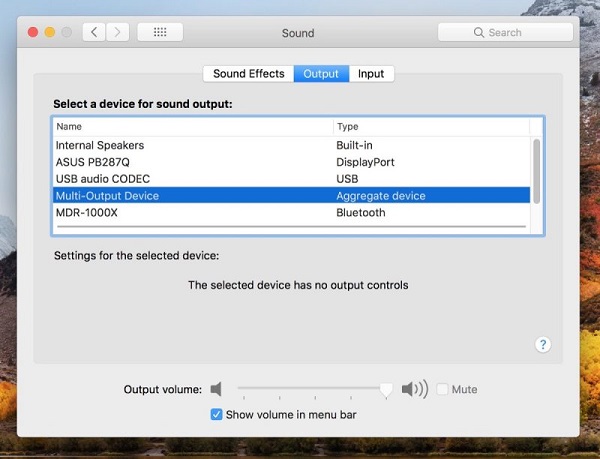 MacOS в деталях: выводим звук на две пары наушников