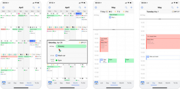 Подборка календарей для iPhone